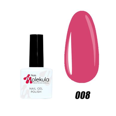 Гель-лак №08 розовая ягода Nails Molekula 11 мл