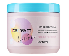 Маска для жорсткого і неслухняного волосся Inebrya Ice Cream Liss-Pro Liss Perfect Mask 500 мл