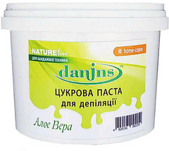 Професійна цукрова паста для депіляції в домашніх умовах "Алое Віра" Danins Home Sugar Paste Aloe Vera 500 г