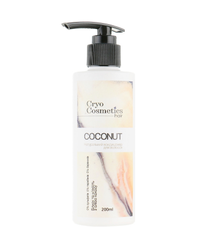 Натуральный кондиционер Coconut Cryo Cosmetics, блеск и мягкость, для всех типов волос с маслами КОКОСА, ЖОЖОБА и протеинами ПШЕНИЦЫ, 200 мл