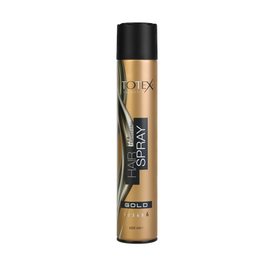 Лак для укладки волос сильной фиксации Totex Hair Spray Gold Strong 400 мл