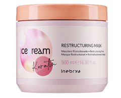 Маска з кератином Inebrya Ice Cream Keratin Restructuring Mask 500 мл