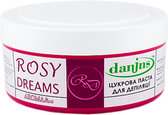 Парфумована цукрова паста для депіляції "Рожеві мрії", екстра Danins Rosy Dreams Sugar Paste Extra 400 г