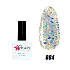 Гель-лак №84 синій глітер Nails Molekula 11 мл