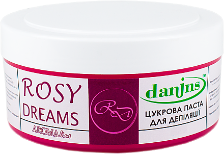 Парфюмированная сахарная паста для депиляции "Розовые мечты", твердая Danins Rosy Dreams Sugar Paste Hard 400 г