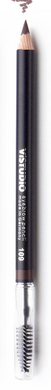 Пудровый карандаш для бровей со щеткой 109 коричнево-серый с холодным подтоном ViSTUDIO 1,8 г