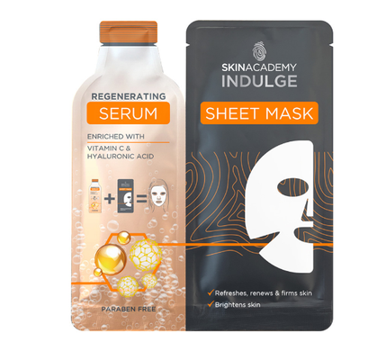 Маска-сыворотка с витамином С Skin Academy Indulge Regenerating Serum Sheet Mask 25 мл
