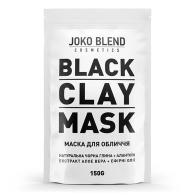 Маска чорна глиняна для обличчя Black Сlay Mask Joko Blend 150 г