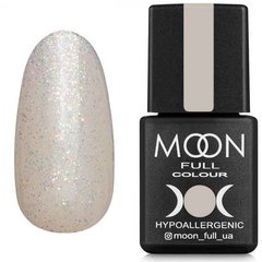 Гель-лак Full Opal color №502 безбарвний з кольоровим шимером Moon 8 мл