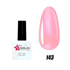 Гель-лак №143 рожевий з мерехтінням Nails Molekula 11 мл