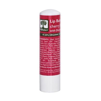 Бальзам для губ c ароматом вишни BioSelect Lip Balm 4,4 г