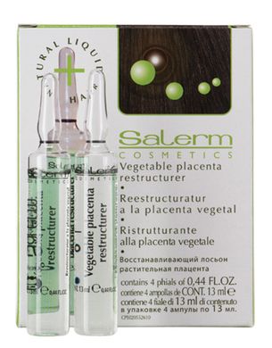 SALERM Восстанавливающий лосьон с растительной плацентой в ампулах, 4*13мл