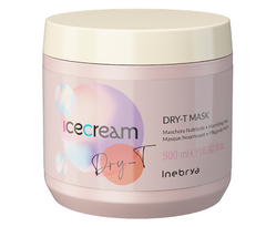 Маска для сухого, фарбованого і кучерявого волосся Inebrya Ice Cream Dry-T Mask 500 мл