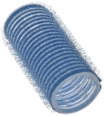 Бигуди Sibel на липучке голубые 28 мм 12 шт