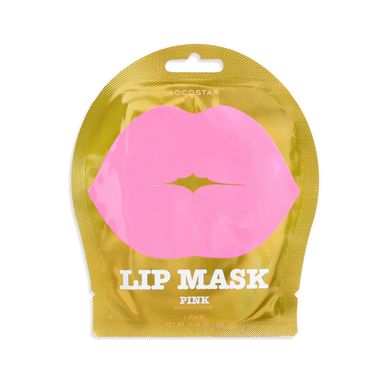 Патчи гидрогелевые для области вокруг губ з ароматом персика розовые Lip Mask Pink Single Pouch Kocostar 1 шт