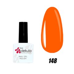 Гель-лак №148 оранжево-рыжий неон Nails Molekula 11 мл