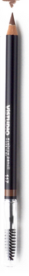 Пудровый карандаш для бровей со щеткой №117 коричневый с теплым подтоном ViSTUDIO 1,8 г