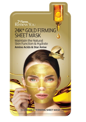 Тканинна маска для обличчя 7th Heaven Renew You 24k Gold Firming Sheet Mask 27 г