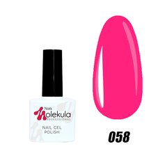 Гель-лак №58 насыщенный розовый неон Nails Molekula 11 мл