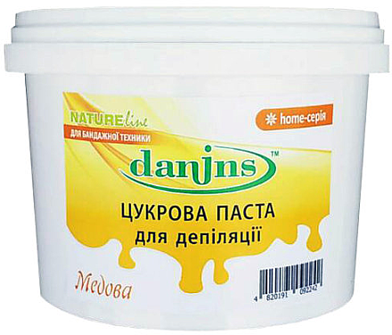 Профессиональная сахарная паста для депиляции в домашних условиях "Мед" Danins Home Sugar Paste Honey 500 г