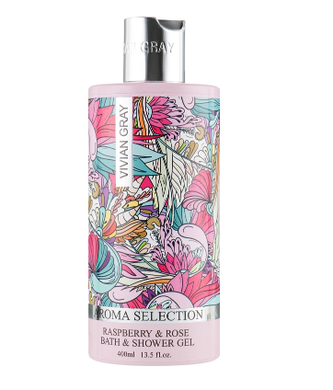 Гель для ванни і душу малина і троянда Aroma Selection Raspberry/Rose Bath-Shower Gel Vivian Gray 400 мл