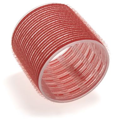 Бигуди Sibel на липучке красный 70 мм 6 шт