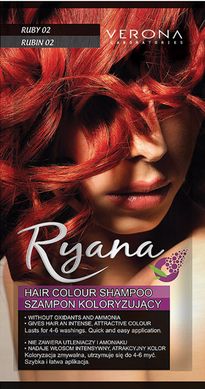 Verona Оттеночная шампунь-краска для волос 002-Рубин