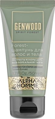 Шампунь для мужчин для волос и тела Estel Professional Alpha Homme Genwood Forest Shampoo 50 мл