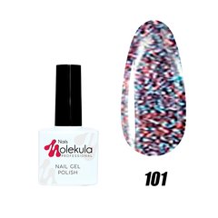 Гель-лак №101 червоно-блакитне мерехтіння Nails Molekula 11 мл
