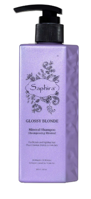 Шампунь для нейтралізації жовтизни Glossy Blonde Saphira 250 мл