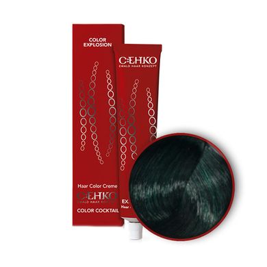 Крем-фарба для волосся C: EHKO Color Explosion 00/13 Мікс-тон зелений 60 мл
