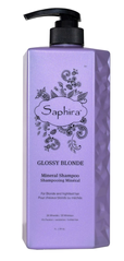 Шампунь для нейтралізації жовтизни Glossy Blonde Saphira 1000 мл