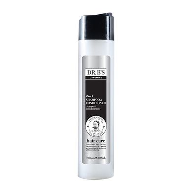 Шампунь-кондиционер мужской для ежедневного применения Dr. B’s L’Homme Hair Care 2in1 Shampoo 300 мл