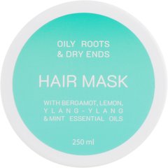 Маска для жирных корней и сухих кончиков волос Looky Look Hair Mask Oily Roots And Dry Ends 250 мл
