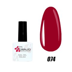 Гель-лак №74 темно-красный Nails Molekula 11 мл