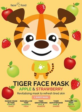Маска тканевая Face Food Tiger Face Mask Apple & Strawberry 7th Heaven 26 г